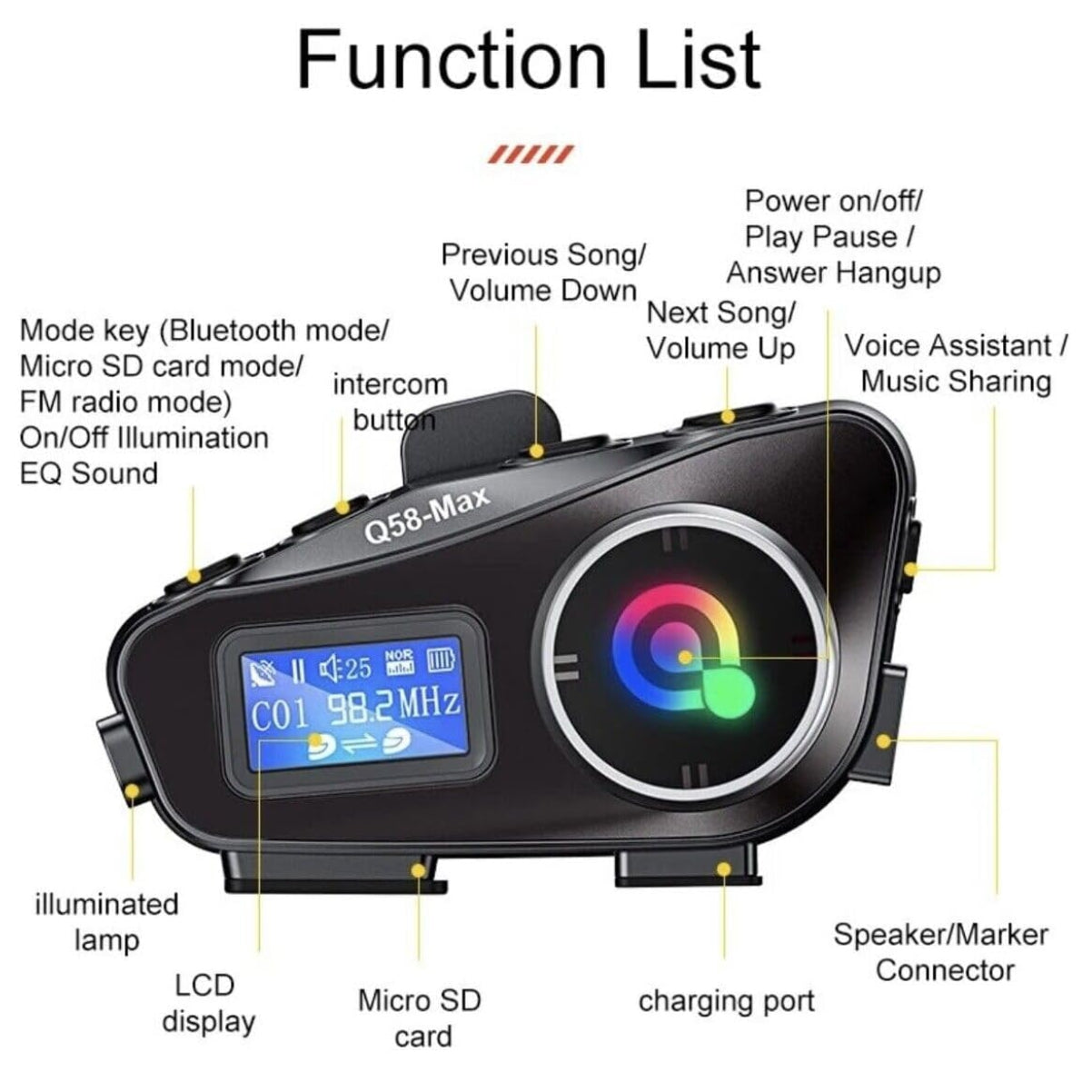 INTERCOMUNICARDOR Q58 MAX- COMBO 2 UNIDADES.